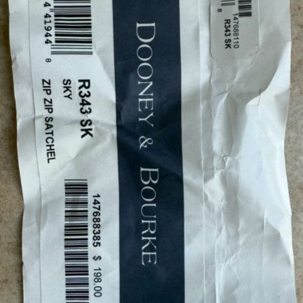 Dooney & Bourke Sky Zip Zip Satchel (Brand New). - Picture 11 of 11